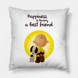 Happiness is Having a Best Friend Pillow