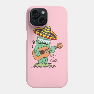 cactus playing guitar Phone Case