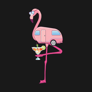 Flamingo Camper Van RV Margarita T-Shirt