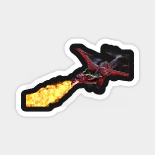 Red Fire Breathing Dragon Magnet