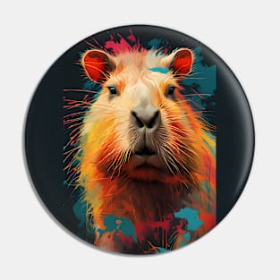 Vibrant Whiskers: Chromatic Hamster Delight Pin