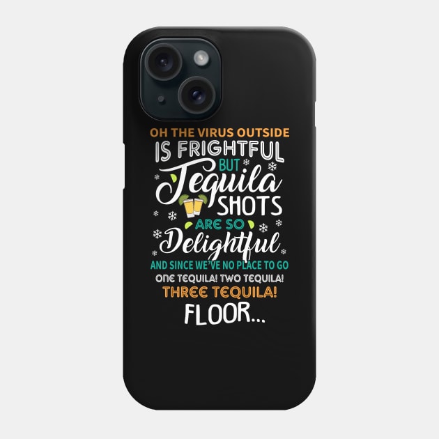 Tequila Shots Ugly Christmas Sweater Phone Case by KsuAnn