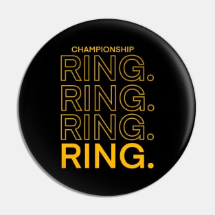 Warriors Championship 4 Rings. Pin