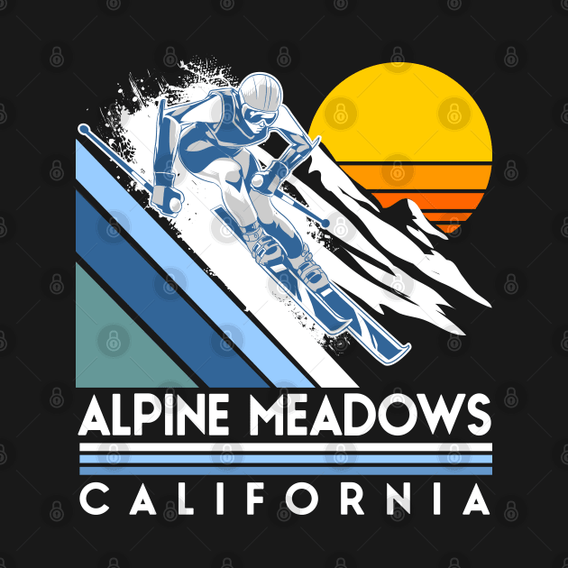 Alpine Meadows California Retro Ski by Styleuniversal