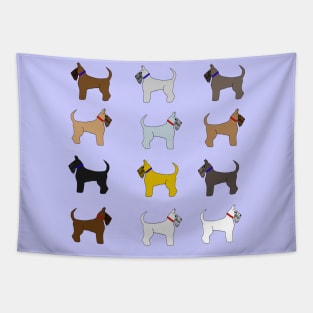 perritos de colores Tapestry