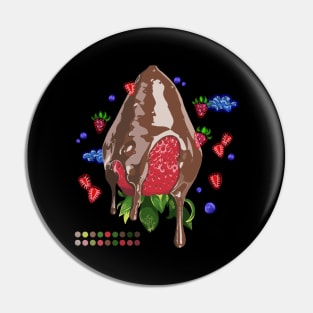 Chocolate Strawberry Pin