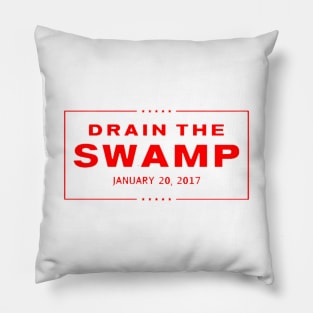 drain the swamp Pillow