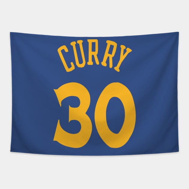 Steph Curry Jersey Tapestry by xRatTrapTeesx