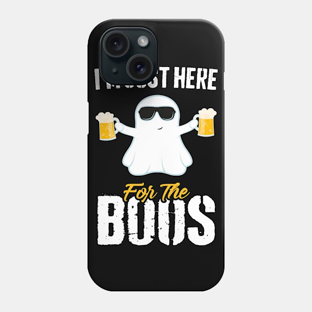 I'm Just Here For The Boos Adult Beer Funny Halloween Phone Case by trendingoriginals