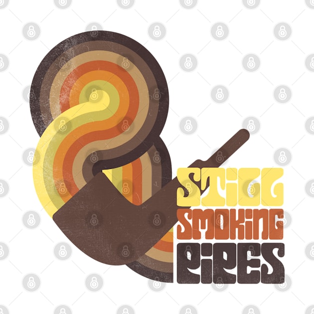 Still Smoking Pipes Retro Smoke Swirl by annapeachey