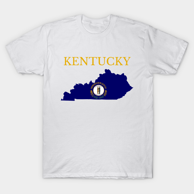 Kentucky Flag Map Kentucky T Shirt Teepublic Vector files are available in ai, eps, and svg formats. teepublic