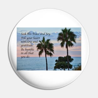 Seek His Peace: Pacific Ocean Pin