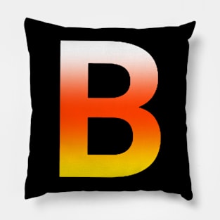 Fire Letter B Pillow