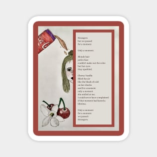 Cherry Vanilla Poetry Art Piece Magnet