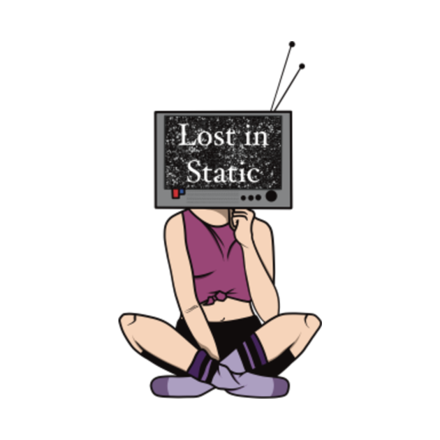 Disover Lost in Static - Tv - T-Shirt