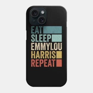 Funny Eat Sleep Emmylou Repeat Retro Vintage Phone Case