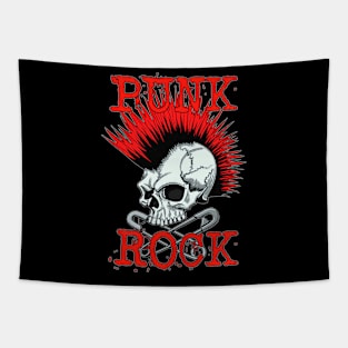 Punk Skull of Rock Tapestry