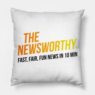The NewsWorthy Orange Logo Pillow