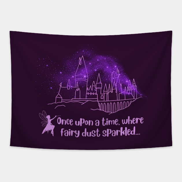 Once upon a time, where fairy dust sparkled Tapestry by Heartfeltarts