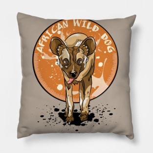 African Wild dog Pillow