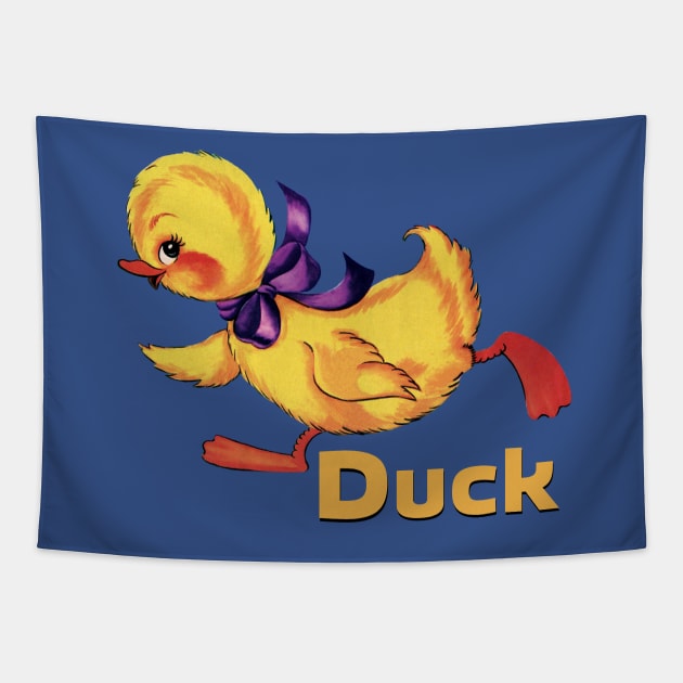 Cute Baby Duckling Tapestry by LittleBean