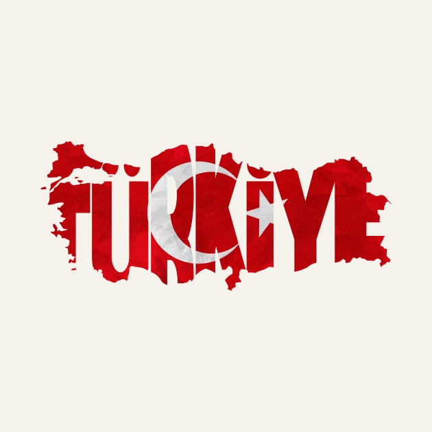 Turkey Typo Map by inspirowl