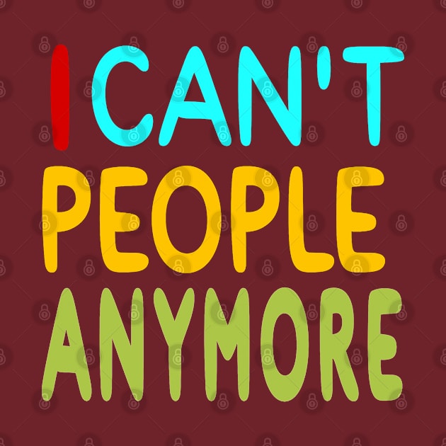 I Can't People Anymore - Back by SubversiveWare