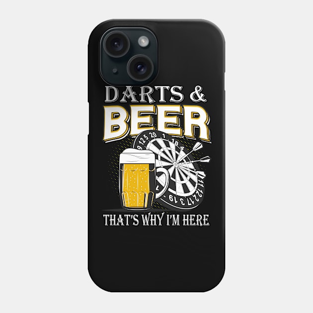 Darts and Beer Phone Case by Foxxy Merch