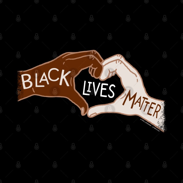 Black Lives Matters - Heart Hands by Jitterfly