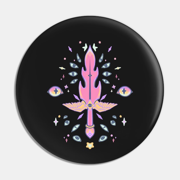 Be Not Afraid: Cosmic Blade Pin by phogar