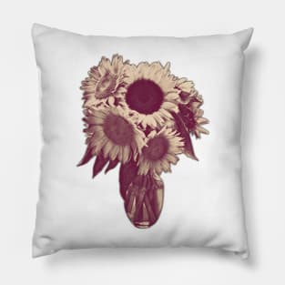 FloraVasia | Sepia Flower Vase Pillow