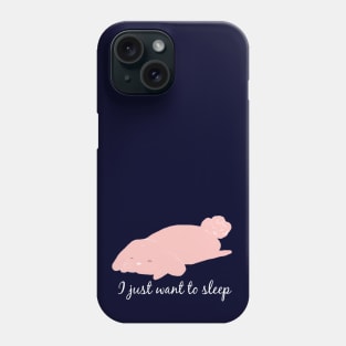 Sleepy bunny Phone Case