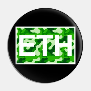 Ethereum Green Camo Inside Pin