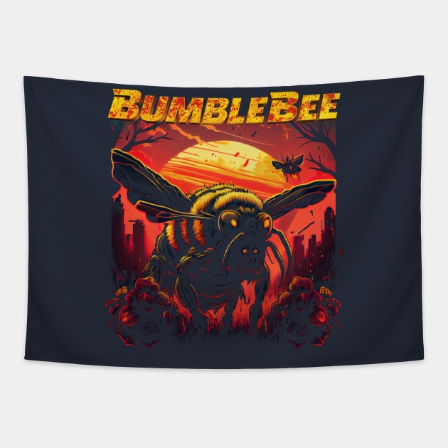 Bumble Bee Tapestry by gblackid