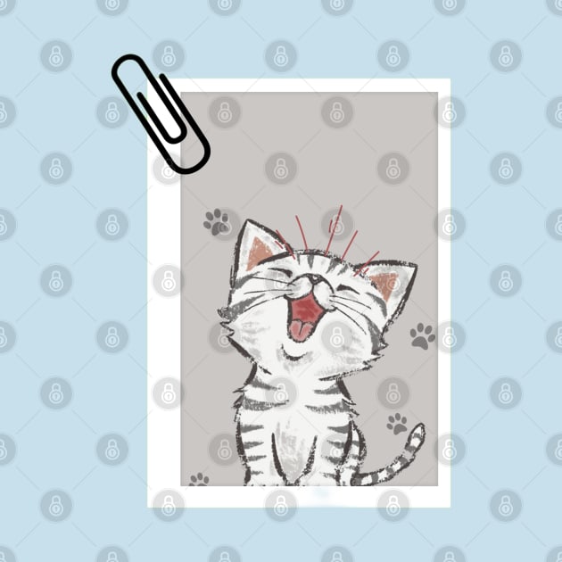 Cute Laughing Cat by Jai