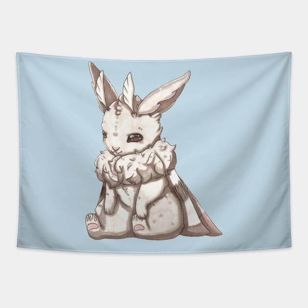 Cute BunnMoth (Pocket Design) Tapestry by SirKryptic