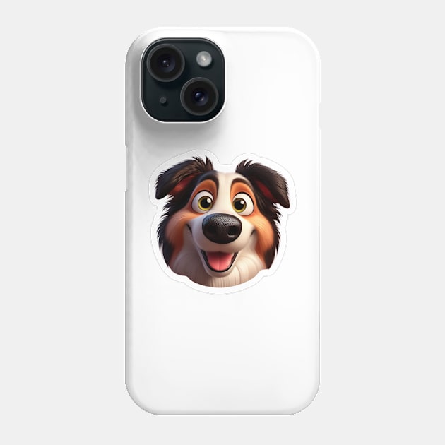 Border Collie Smiling face Phone Case by clearviewstock