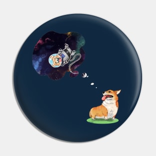 Corgi's Big Dream Pin