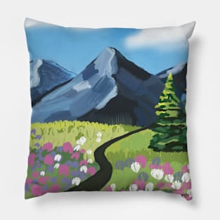 Mountain valley Pillow