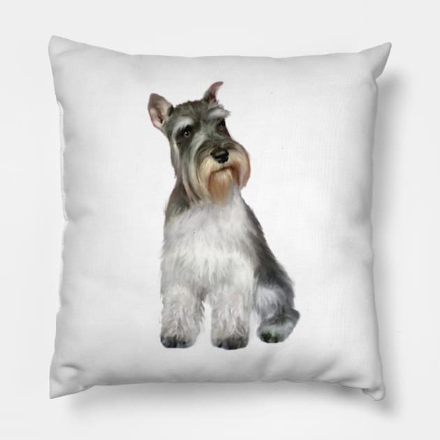 Schnauzer Pillow by Dogs Galore and More