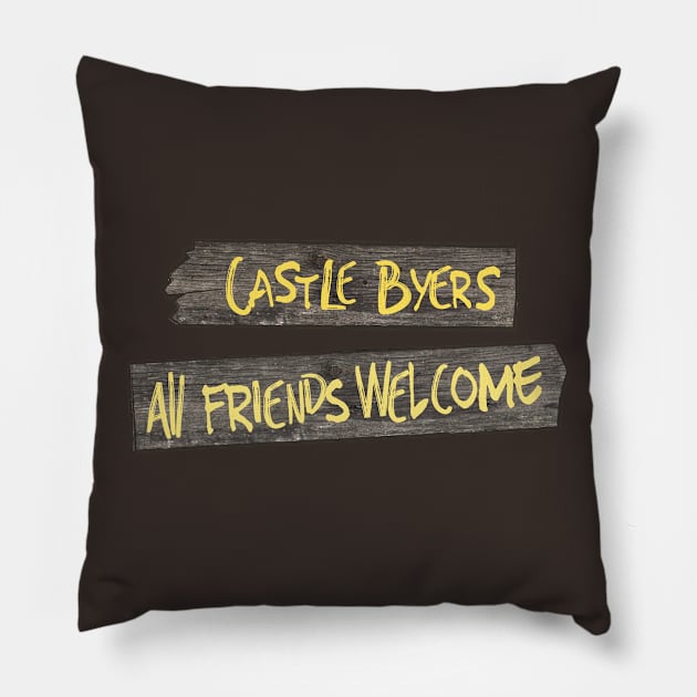 Castle Byers Pillow by Plan8