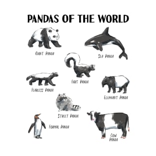 Funny Animals Panda of the World Pun Names for Kids, Men and Women T-Shirt