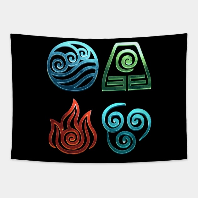 The Four Elements Tapestry by ChrisHarrys