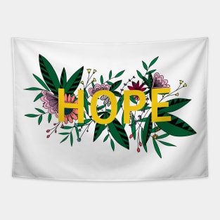 Hope flower design Tapestry