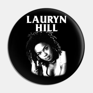 Lauryn Hill - Engraving Style Pin