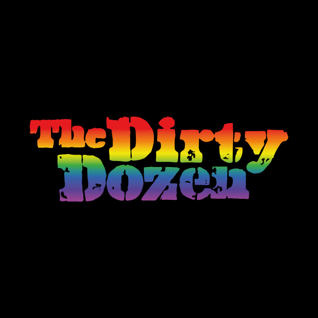 The Dirty Dozen logo (rainbow effect) by GraphicGibbon