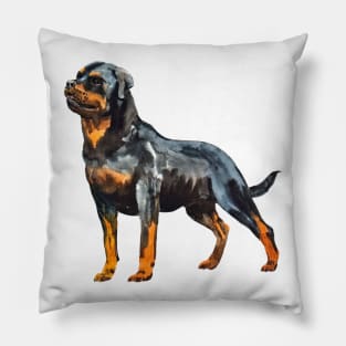 rottweiler portrait Pillow