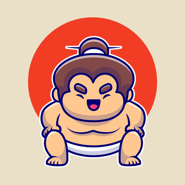 Male Sumo Wrestler Cartoon by Catalyst Labs