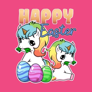 Happy Easter T-Shirt / Cute Unicorn for Kids Gift T-Shirt