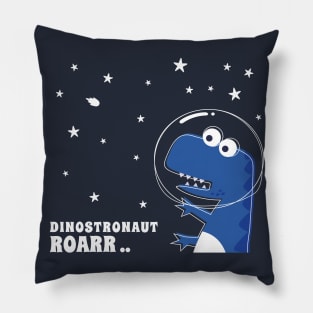 Cute Astronaut dinosaur. Pillow